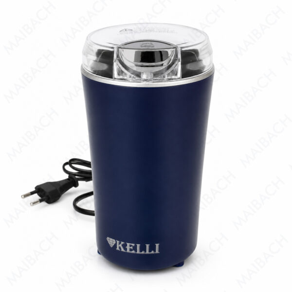 Кофемолка электрическая KELLI KL-5137 300 Вт с ножами из нержавеющей стали, вид спереди